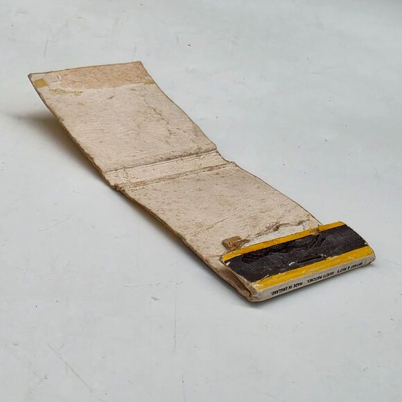 Vintage Camerons Strongarm Bryant & May Safety Matchbook Yellow & Black England - Picture 5 of 6